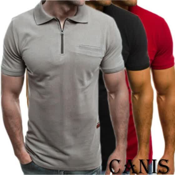 mens muscle fit polo shirts