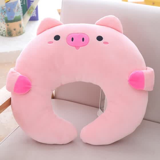 Shop 1pc Cartoon Animal Unicorn Shape U Shaped Pillow Plush Toy