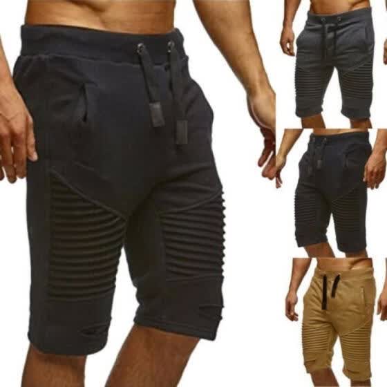 tan gym shorts