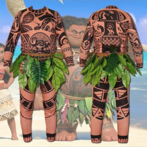 Shop Au Moana Maui Tattoo T Shirt Pants Halloween Mens Women Kids Cosplay Costume Online From Best Suits On Jd Com Global Site Joybuy Com