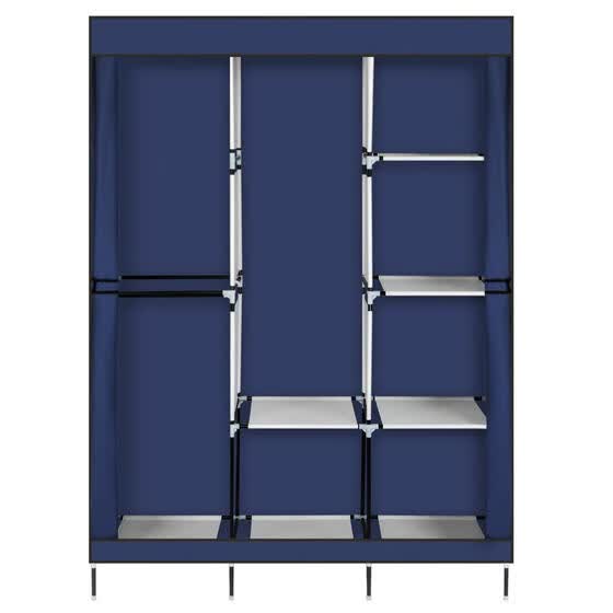 Shop 71 Portable Fabric Clothes Storage Closet Organizer Shelf