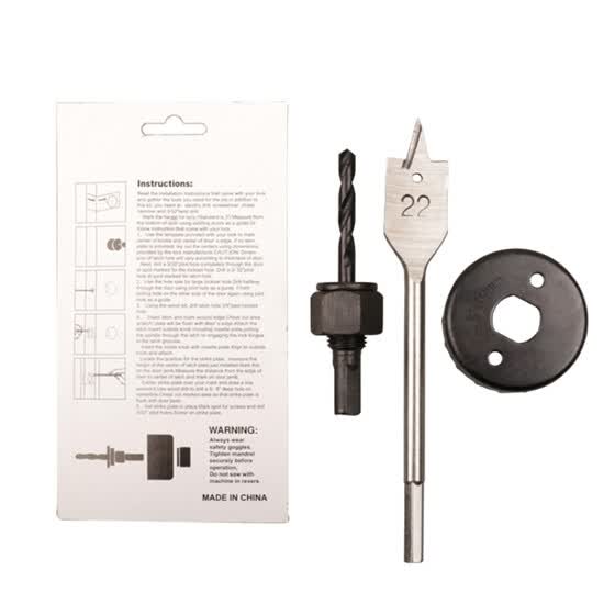 Shop 3pcs Woodworking Hole Saw Drilling Tools Door Lock