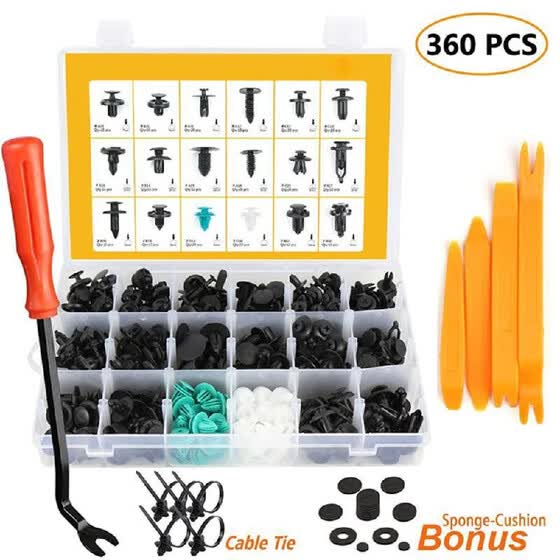 Shop 360 Pcs Fixing Parts Car Bumper Fixing Clips Rivet Door Panel