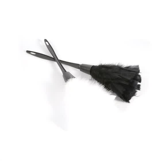 5 Colors Soft Turkey Feather Duster Brush With Black Handle Turkey Feather Duster Brush