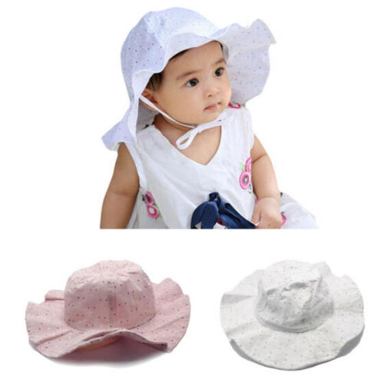 US STOCK Baby Boys Girls Outdoor Beach Headwear Sun Visor Hats Brim Summer Cap