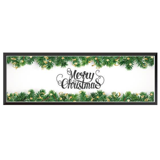 Shop Merry Christmas Border Waterproof Wall Art Posters