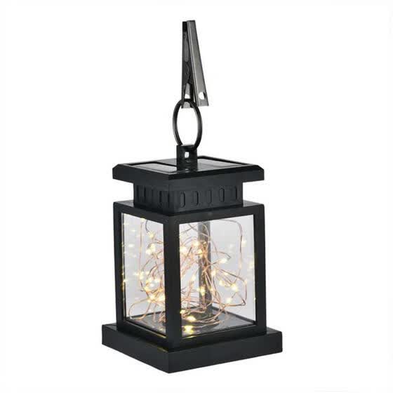 Solar Led Garden Umbrella Lantern Hanging Light Outdoor