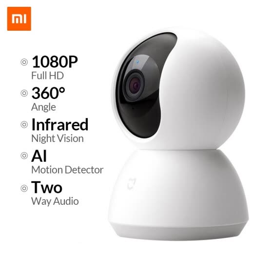 Original Xiaomi Mijia IP Camera Wifi 2MP 1080P HD 360 Degree Infrared Night Vision Wireless Smart Mi Home Security Camera Webcam