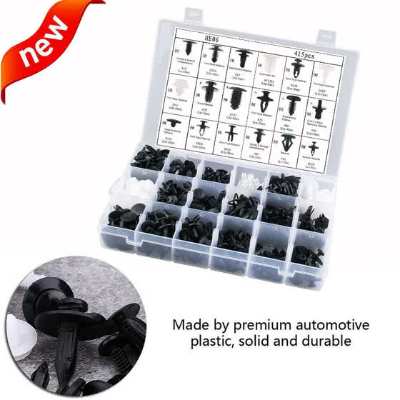 Shop Tailored 415 Pcs Auto Fastener Series Car Push Pin Clips Door