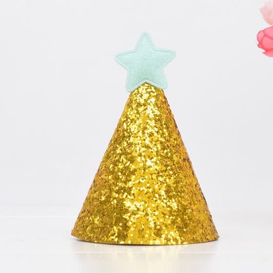 Shop Funnybunny Shiny Golden Birthday Hat Stars Mini Diy New