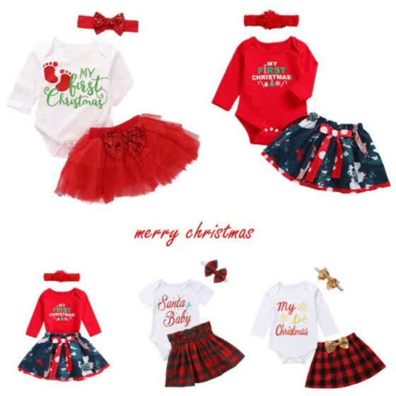 baby girl first christmas clothes