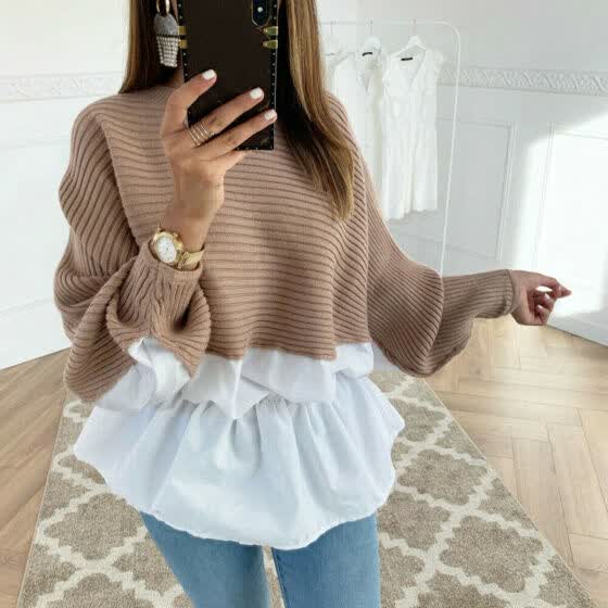 layered sweater blouse