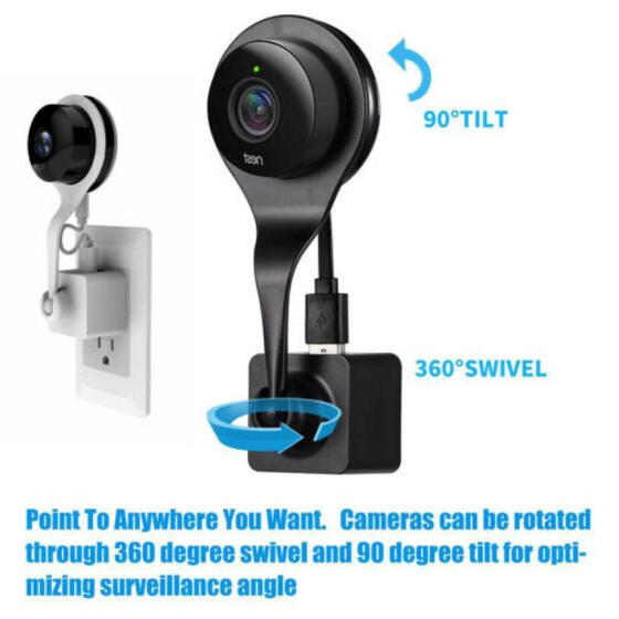 AC Outlet Wall Mount Bracket Stand Holder For Nest Cam Indoor Security Camera