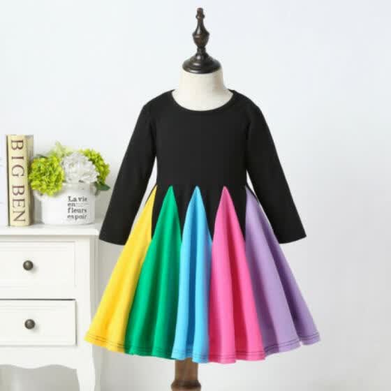 girls rainbow dress uk