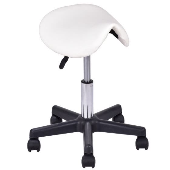 Shop Adjustable Saddle Salon Massage Hydraulic Rolling Chair White