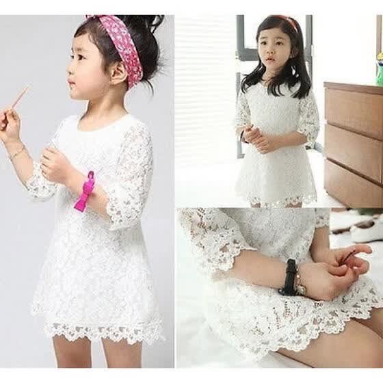 Shop Baby Girls Half Sleeve A Line Dresses Kids Summer Sundress One Piece Dress Skirt Online From Best Babywear On Jd Com Global Site Joybuy Com