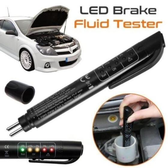 Auto Brake Fluid Oil Tester Pen 5 LED Indicator Car Vehicle Testing Tools