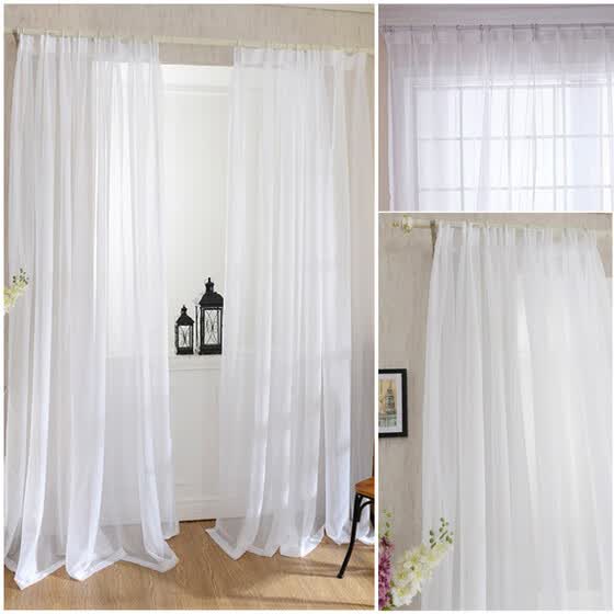 Shop Tulle Door Window Curtain Drape Panel Sheer Scarf Valances