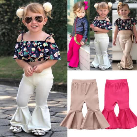 baby girl bell bottom pants