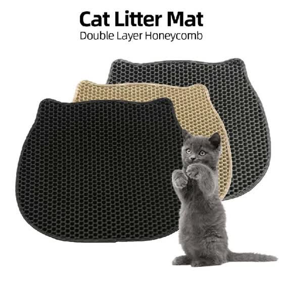 Shop Cat Litter Mat Cat Litter Trapping Mat Honeycomb Double Layer