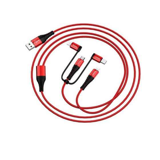 Shop Hoco X38 4 In 1 Charging Cable Mirco Usb Type C Lightning