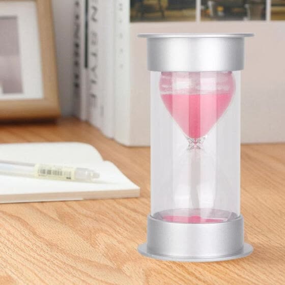 Shop Greensen Silver Pink Hourglass Sand Clock Timer 25 Minutes