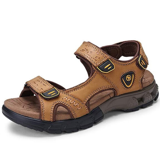 Shop CAMEL CROWN Mens Walking Sandals Athletic Slide Summer Leather ...