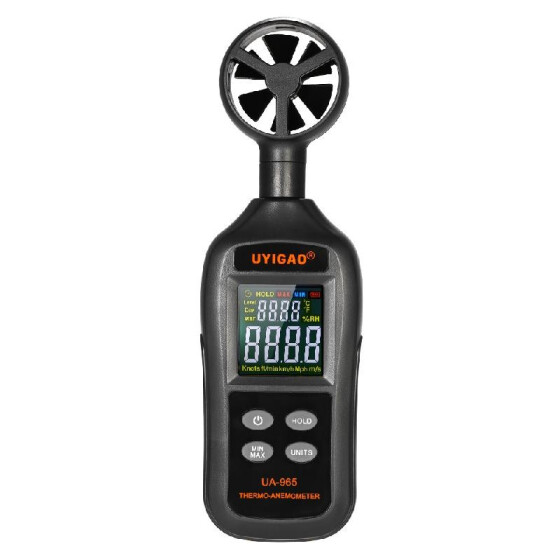 Digital LCD Anemometer Air Wind Speed Meter Tester Temperature Gauge Thermometer