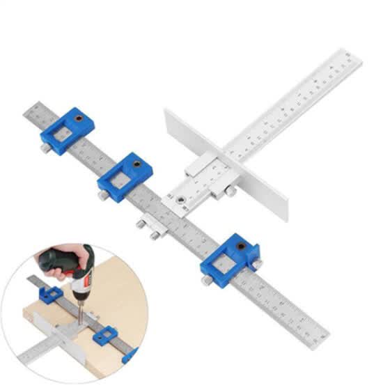 Shop 1xaluminum Alloy Inch Mm Cabinet Hole Saw Jig Locator