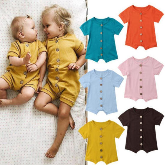 Newborn Toddler Baby Boy Girl Romper Bodysuit Sunsuit Outfit Clothes Playsuit