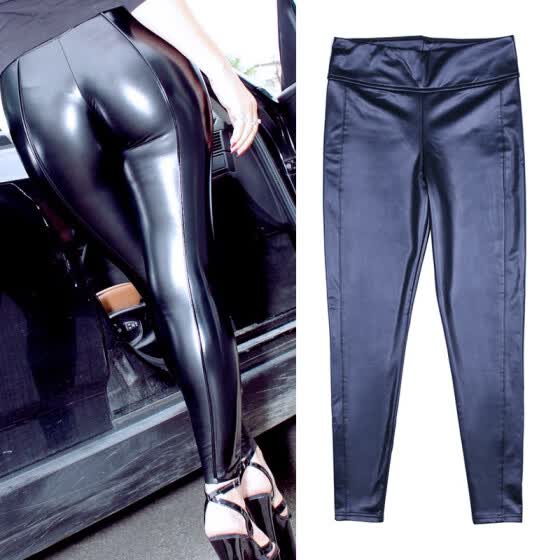 womens faux leather skinny jeans