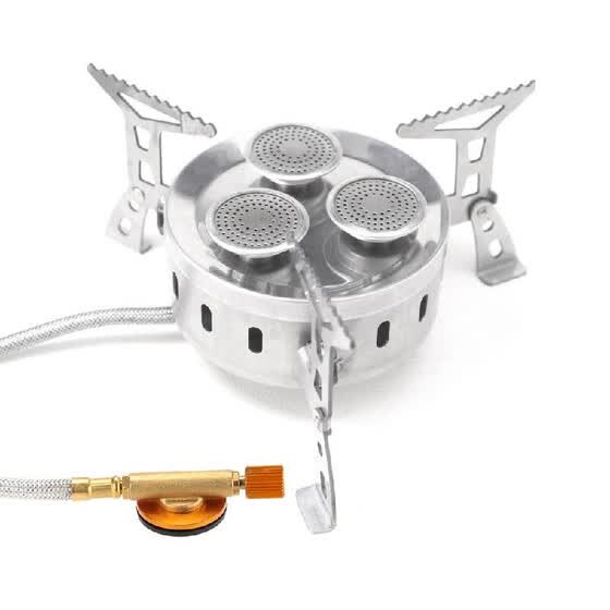 Shop Outdoor Camping 3 Burner Gas Stove Portable Foldable