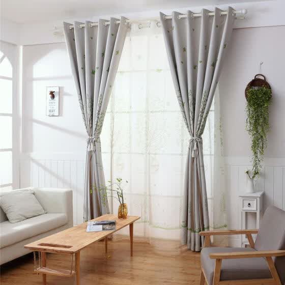 Shop Birdcage Trees Drapes Living Room Blackout Curtain Window