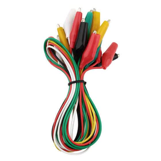 Fengyuanhong 10pcs Alligator Clips Cable Double-ended Alligator Test Leads Wires Jumper Wires