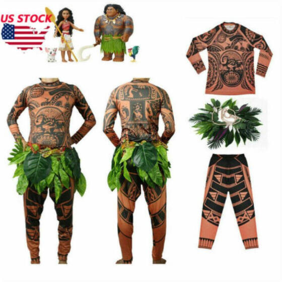 Clothes Shoes Accessories Uk Moana Maui Tattoo T Shirt Pants Halloween Adult Mens Women Cosplay Costume Fancy Dress Clothes