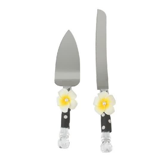 Shop Stainless Steel Wedding Cake Knife Server Set Crystal