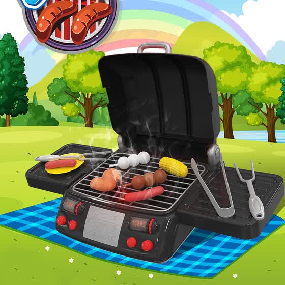 Shop Spray Griddle Electric Stove Play Food Kitchen Grill Set With