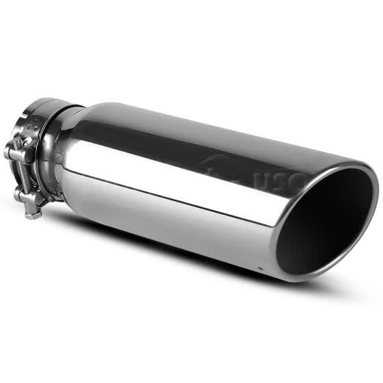 5 Inlet 8 Outlet 15 Long Rolled End Angle Cut Bolt On Exhaust Tip Tail Pipe