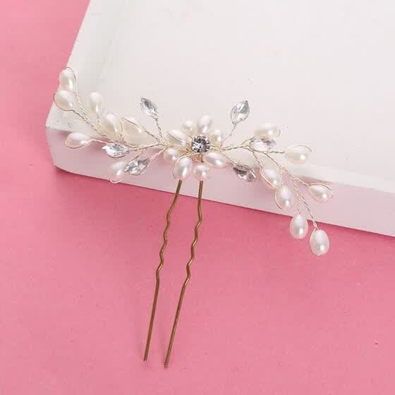Shop Fashion Wedding Bridal Pearl Flower Crystal Hair Pins Clips