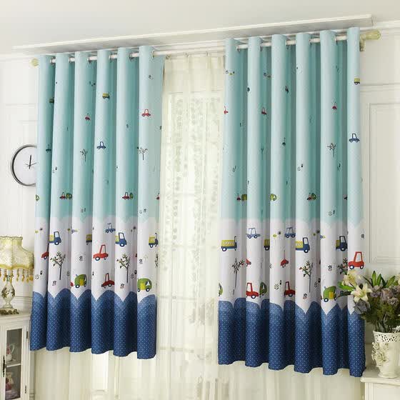 Shop Cartoon Car Print Blackout Curtains Window Blinds Drapes
