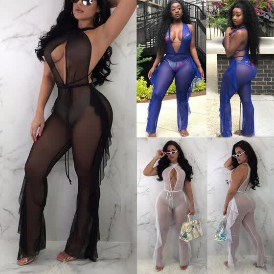women's mesh jumpsuit