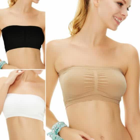 strapless bra with removable pads