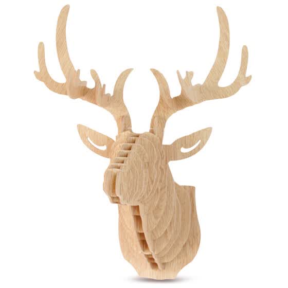 Wooden Elk Head Wall Hanging Art Craft Home Decoration Online Wooden Elk Head Wall Hanging Art Craft