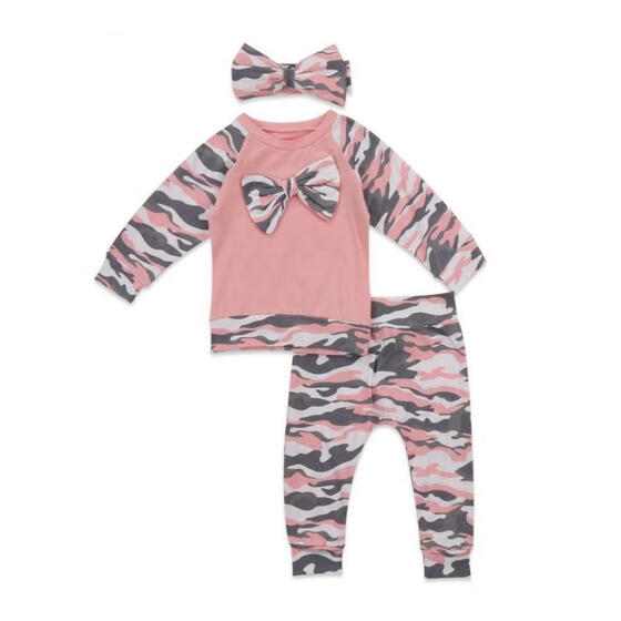 Newborn Kids Baby Girl Infant Clothes T-shirt Top PP Pants Outfit Set Tracksuit