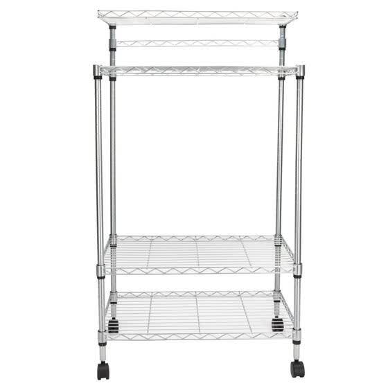 Shop 4 Tier Kitchen Island Bakers Cart Rack Microwave Oven Stand