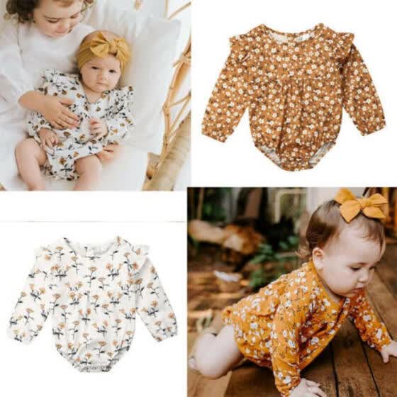 long sleeve ruffle romper