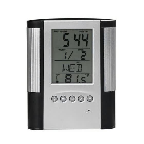 Pen Pencil Holder Digital Lcd Desk Alarm Clock Digital Lcd Desk Alarm Clock Pen Holder