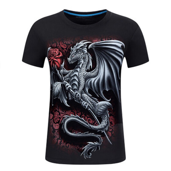 T-Shirts Mens Crew Neck Short Sleeve Wolf Flag American Flag Tee Shirt Comfort Soft Cotton Shirts Cool Tops
