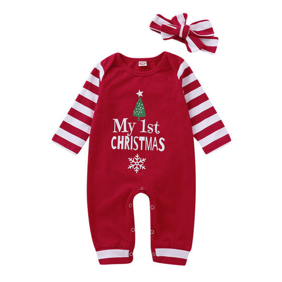 Newborn Baby Girl Bodysuit Playsuit Romper Jumpsuit Leg Warmers Headband Outfit