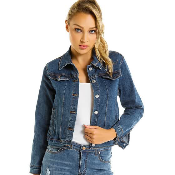blue casual jacket ladies